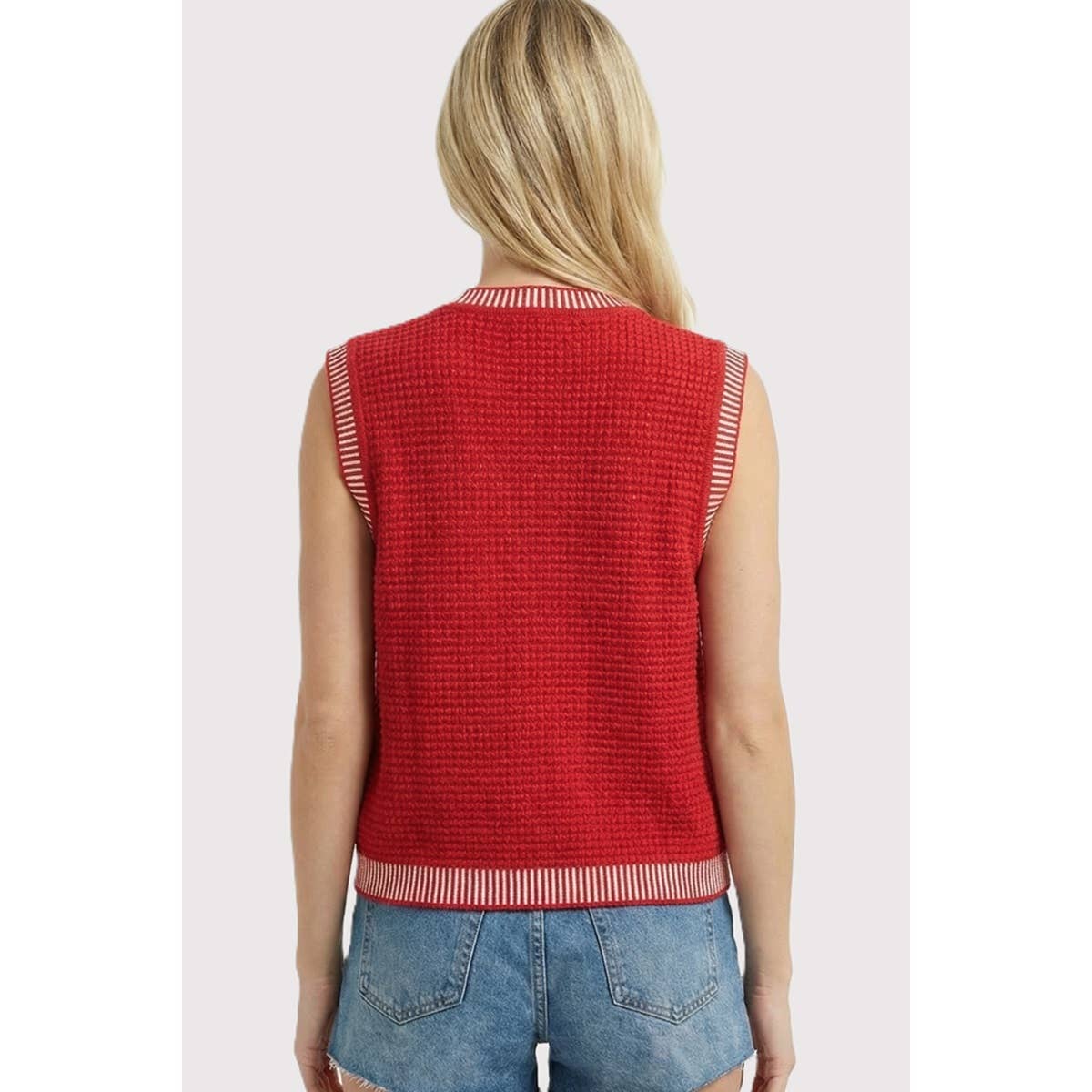 BUTTON DOWN SWEATER VEST